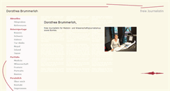 Desktop Screenshot of dorothea-brummerloh.de