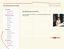 Tablet Screenshot of dorothea-brummerloh.de